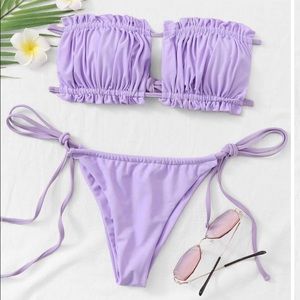 strapless bandeau bikini